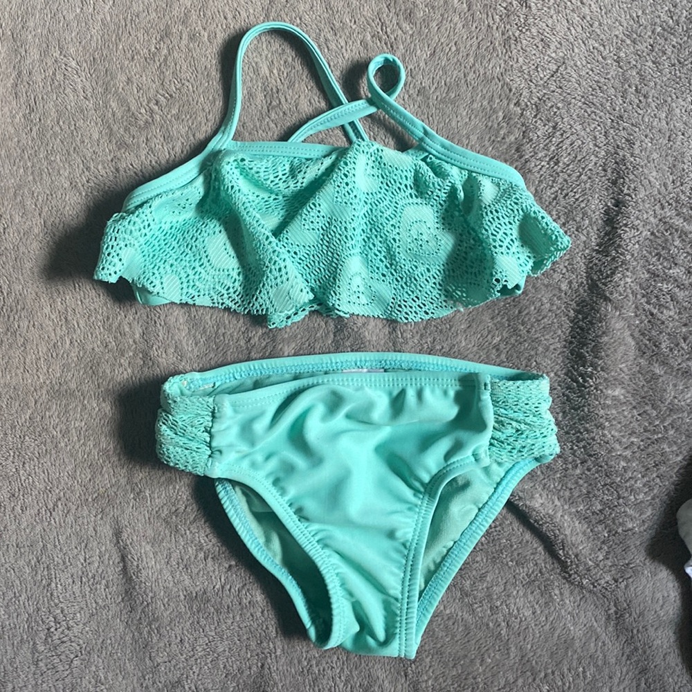 Kids teal bikini